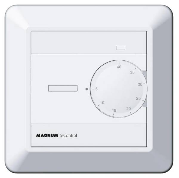 Thermostaat aan/uit +vloersensor Standard Control Magnum - wit