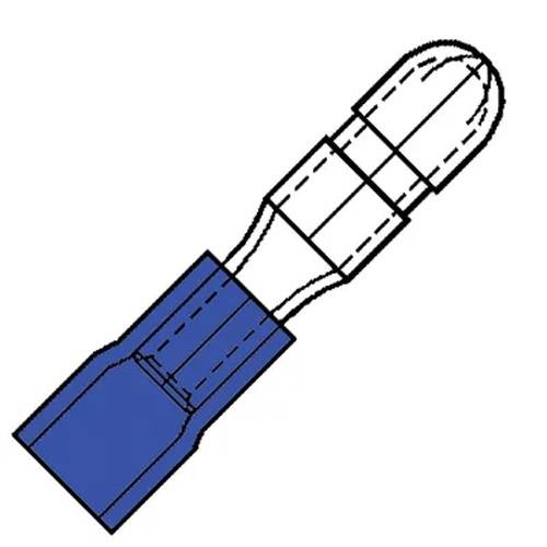 Kabelschoen rondsteker 1.5-2.5mm² - 100 - stuk(s) - blauw-0