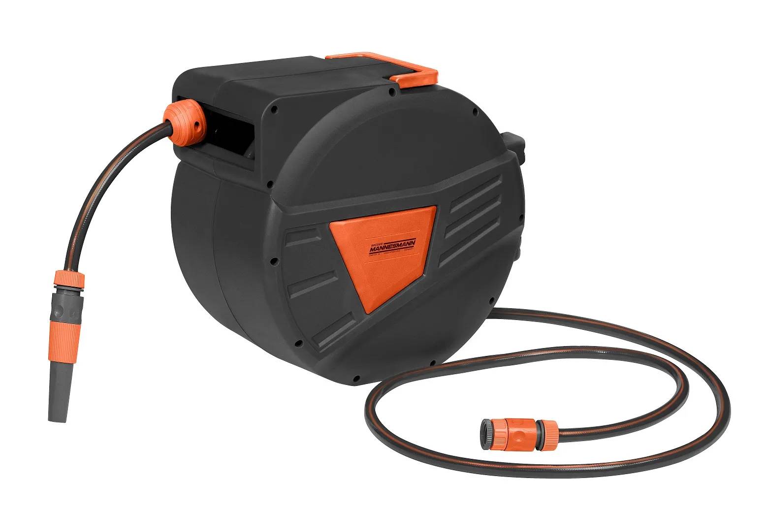 Tuinslang haspel 20meter wandslangbox rollup - zwart-0