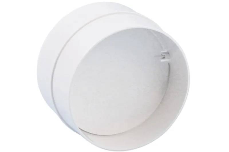 Buisverbinder met terugslagklep ø 100mm wit 1 stuk-0