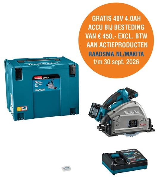 Invalcirkelzaag 165 Mm Xgt 40V Makita Sp001gu101-0