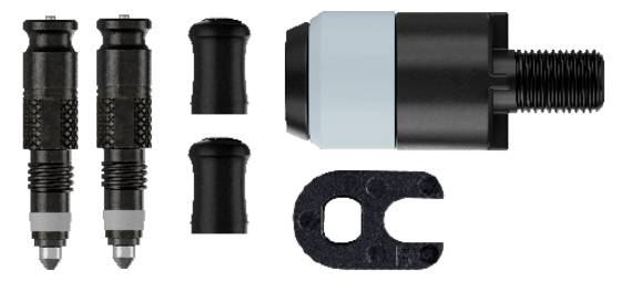 Conversie set Schwalbe Clik Valve SV-SCV - Valve met pompkop adapter-0
