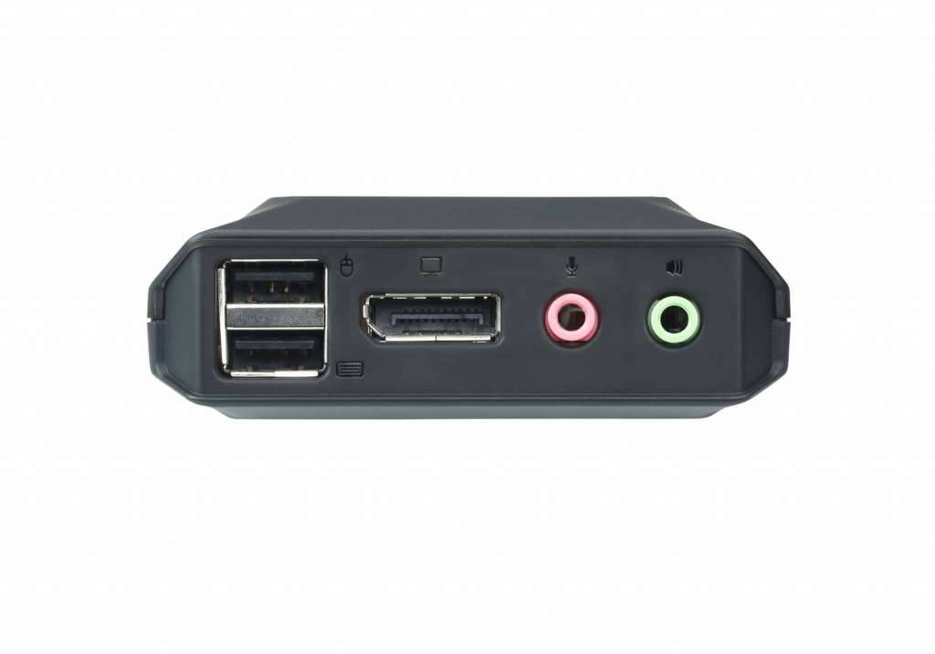 ATEN 2-poorts USB DisplayPort-kabel KVM-switch met externe poortselectieschakelaar-3