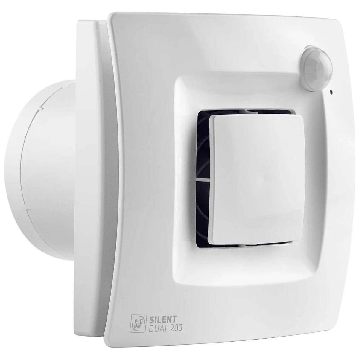 Soler & Palau Silent Dual 200 Badkamerventilator - Met Bewegingssensor - Hygrostaat en Automatische Ventilatie --0