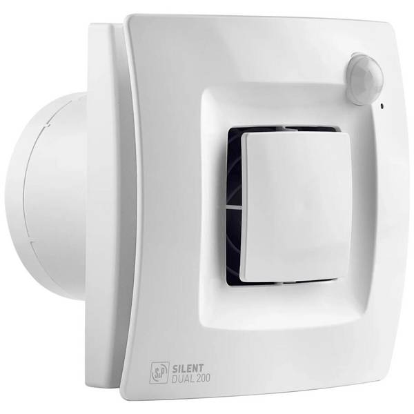 Soler &amp; Palau Silent Dual 200 Badkamerventilator - Met Bewegingssensor - Hygrostaat en Automatische Ventilatie -