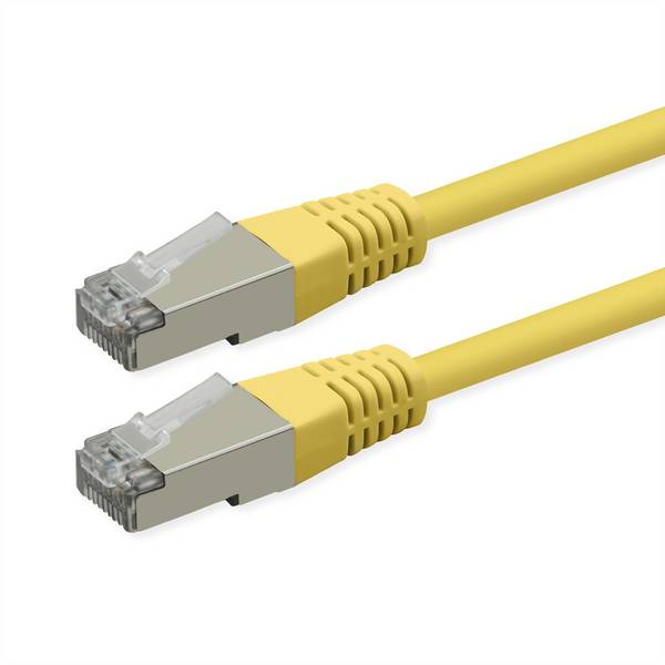ROLINE patchkabel Cat.6 (klasse E), PoE, S/FTP (PiMF), geel, 1,5 m