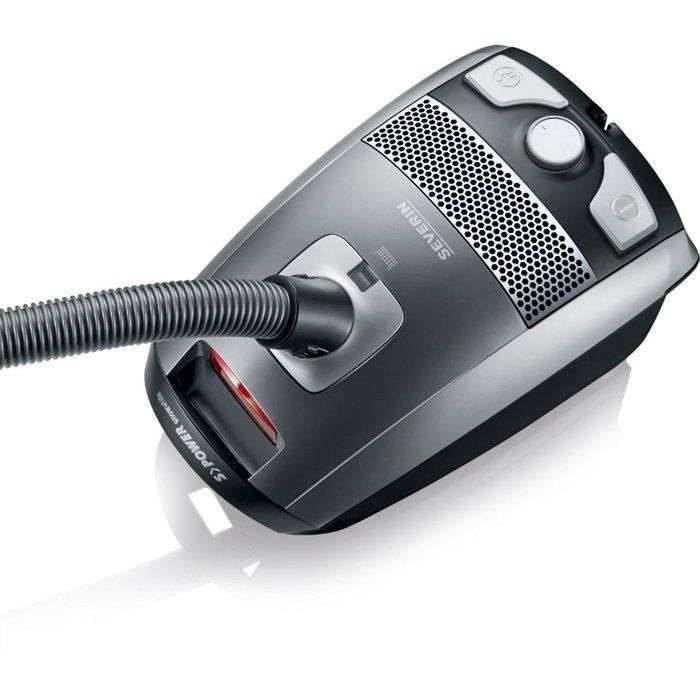 Stofzuiger met stofzak - SEVERIN - S'Power - 750 W - 72 dB - 3 L - 72 dB - Stil - Platinagrijs-1
