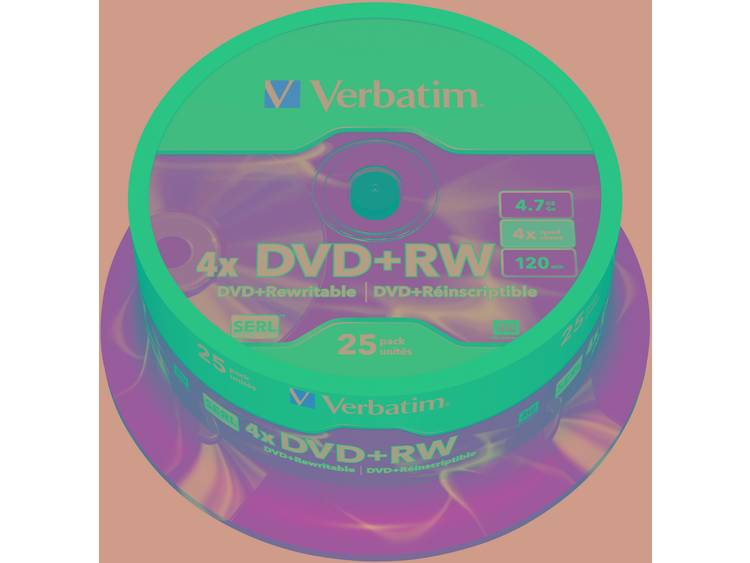 Verbatim DVD+RW 43489 4.7 GB 120 min. 25 Stuks