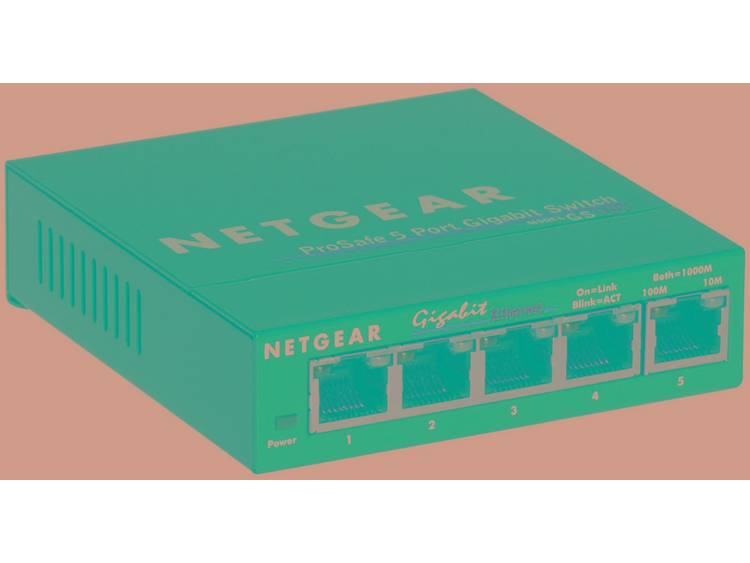 Netwerk switch RJ45 Netgear GS 105 5 poorten 1000 Mbit-s