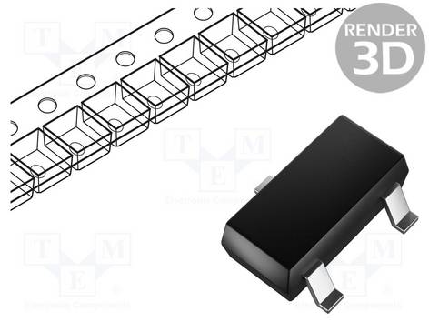 MICROCHIP TECHNOLOGY MCP100T-450I/TT IC: toezichtsysteem; inschakelreset bewaking (PoR); push-pull - 1 stuk