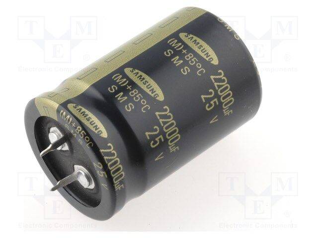 SAMWHA HC1C229M30030HA Condensator: elektrolytisch; SNAP-IN; 22000uF; 16VDC; Ø30x30mm - 1 stuk-0
