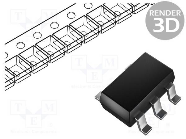 TEXAS INSTRUMENTS INA138NA/250 IC: meetversterker; 32÷800kHz; Ch: 1; 2,7÷36VDC; SOT23-5; 200uV - 1 stuk