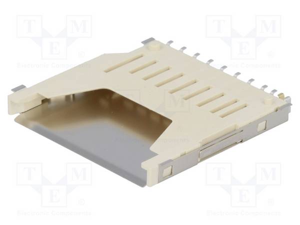 AMPHENOL COMMUNICATIONS SOLUTIONS GSD090012SEU Connector: voor kaarten; SD; zonder ejectie-mechanis