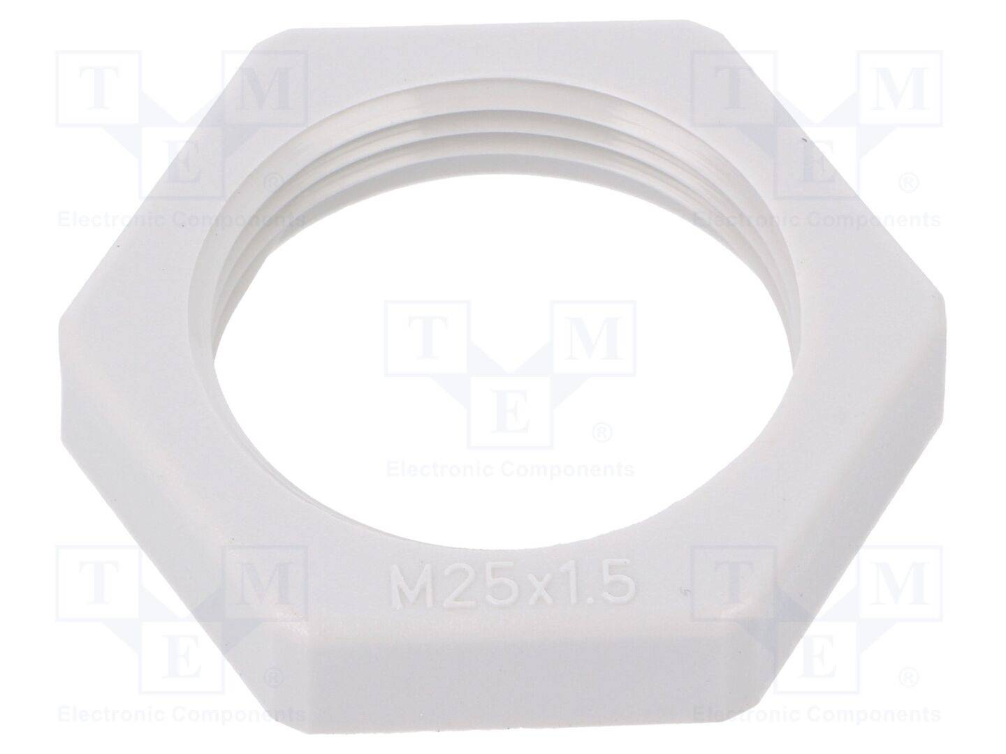 OBO BETTERMANN OBO-2048930 Moer; M25; polyamide; Thk: 7mm; Sleutel: 32mm; lichtgrijs; Spoed: 1,5 - 10 stuks-0