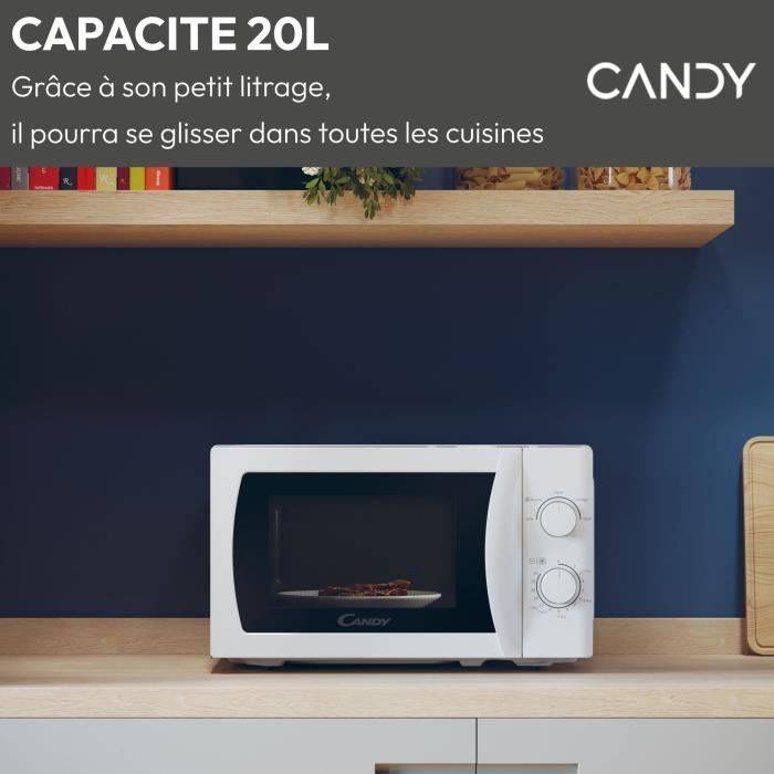 CANDY CMW20SMW Magnetron - 20 L - 700W - Mechanische Deur - 5 Vermogensniveaus - Wit-1