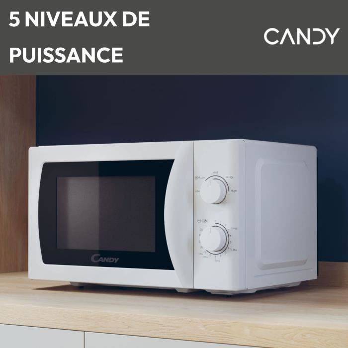 CANDY CMW20SMW Magnetron - 20 L - 700W - Mechanische Deur - 5 Vermogensniveaus - Wit-2