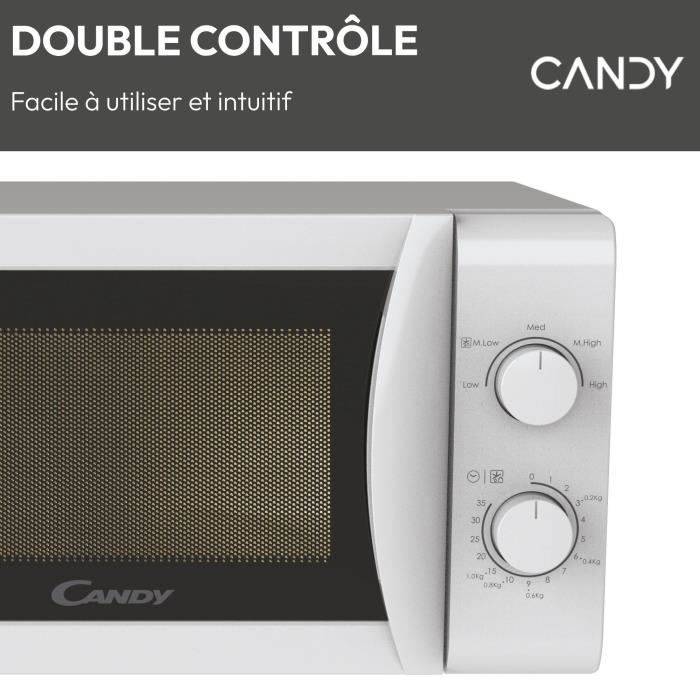 CANDY CMW20SMW Magnetron - 20 L - 700W - Mechanische Deur - 5 Vermogensniveaus - Wit-4