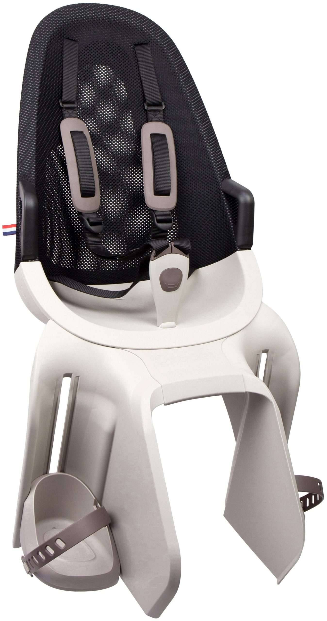 Kinderzitje achter Qibbel Air met dragerbevestiging (CFS) - Pebble Grey-0