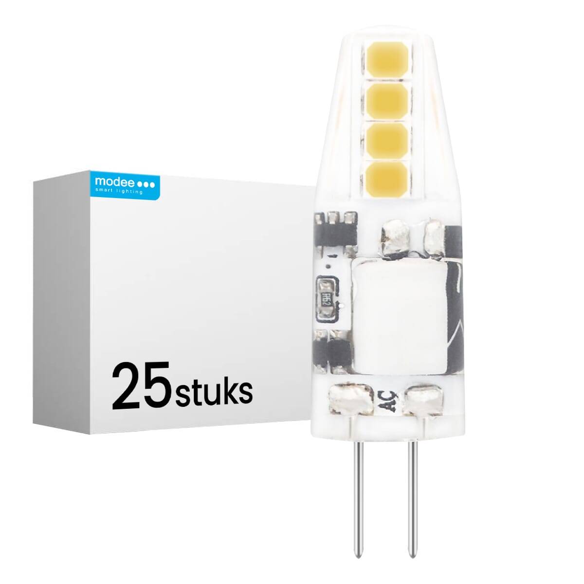 Modee LED Insteeklamp G4 Helder - 1.8W 180lm 2700K - Warmwit - Vervangt 18W - 12V - 25 stuks-0