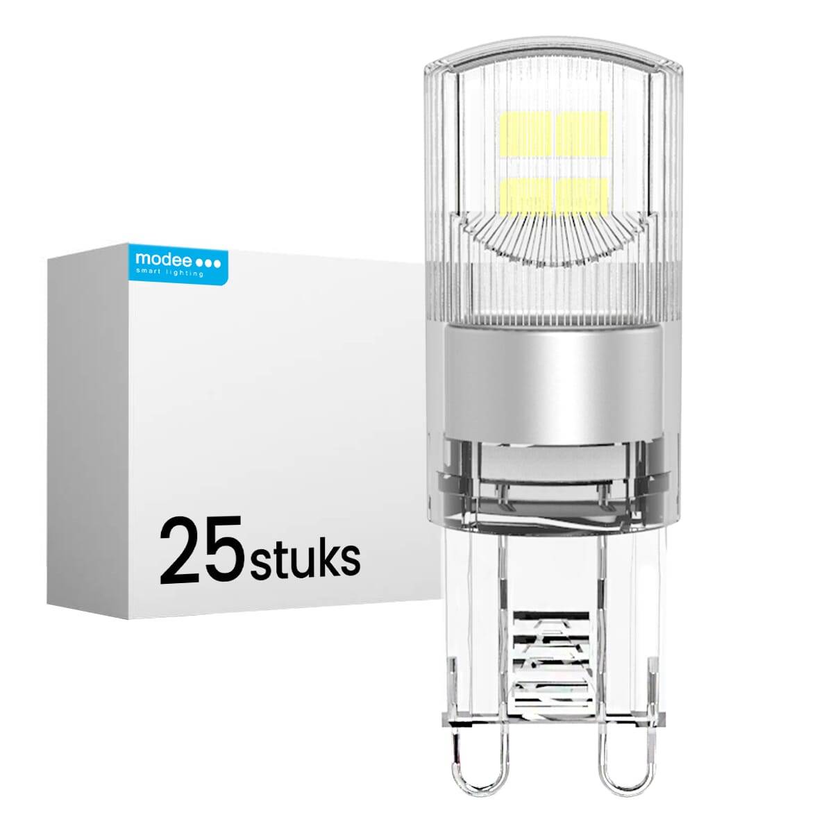Modee LED Insteeklamp G9 Helder - 1.9W 200lm 4000K - Neutraalwit - Vervangt 21W - 25 stuks-0