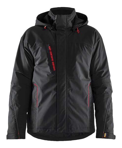 Blakläder Winterjas Licht 4484-1917-9956 Zwart / Rood Xl-0