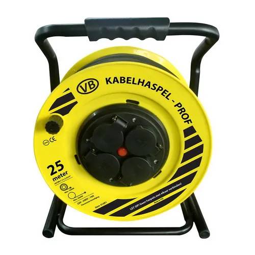 PROF Haspel 25 meter 3x2,5mm² H07RN-F - geel-0