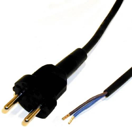 Gereedschapsnoer 2x1mm² 5 meter H07RN-F - 1 - stuk - zwart-1