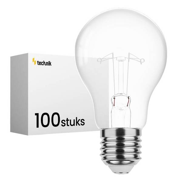 Technik Gloeilamp G80 E27 Helder - 40W 350lm 2700K - Warmwit Dimbaar - 100 stuks