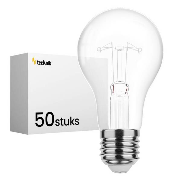 Technik Gloeilamp G80 E27 Helder - 150W 1800lm 2700K - Warmwit Dimbaar - 50 stuks