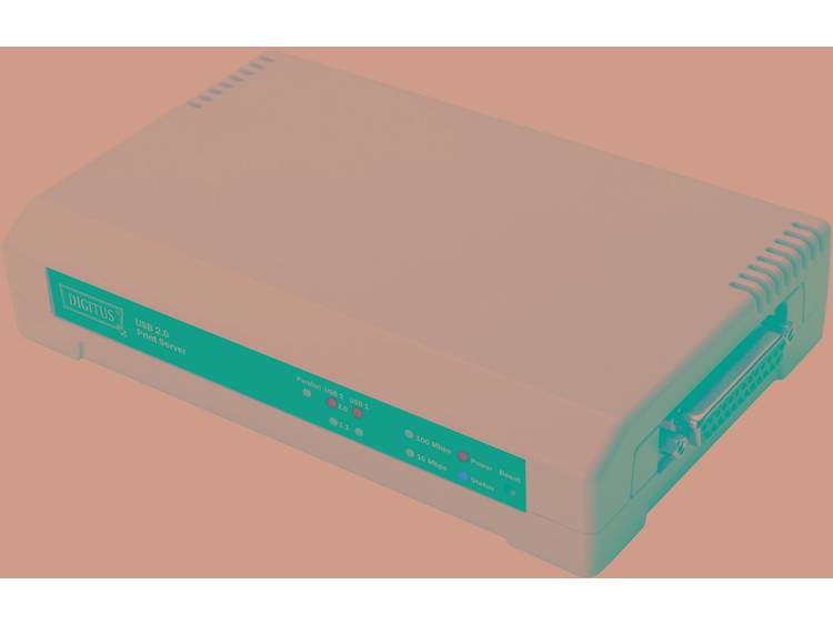 Digitus DN-13006-W Netwerkprintserver LAN (10-100 MBit-s), USB, Parallel (IEEE 1284)