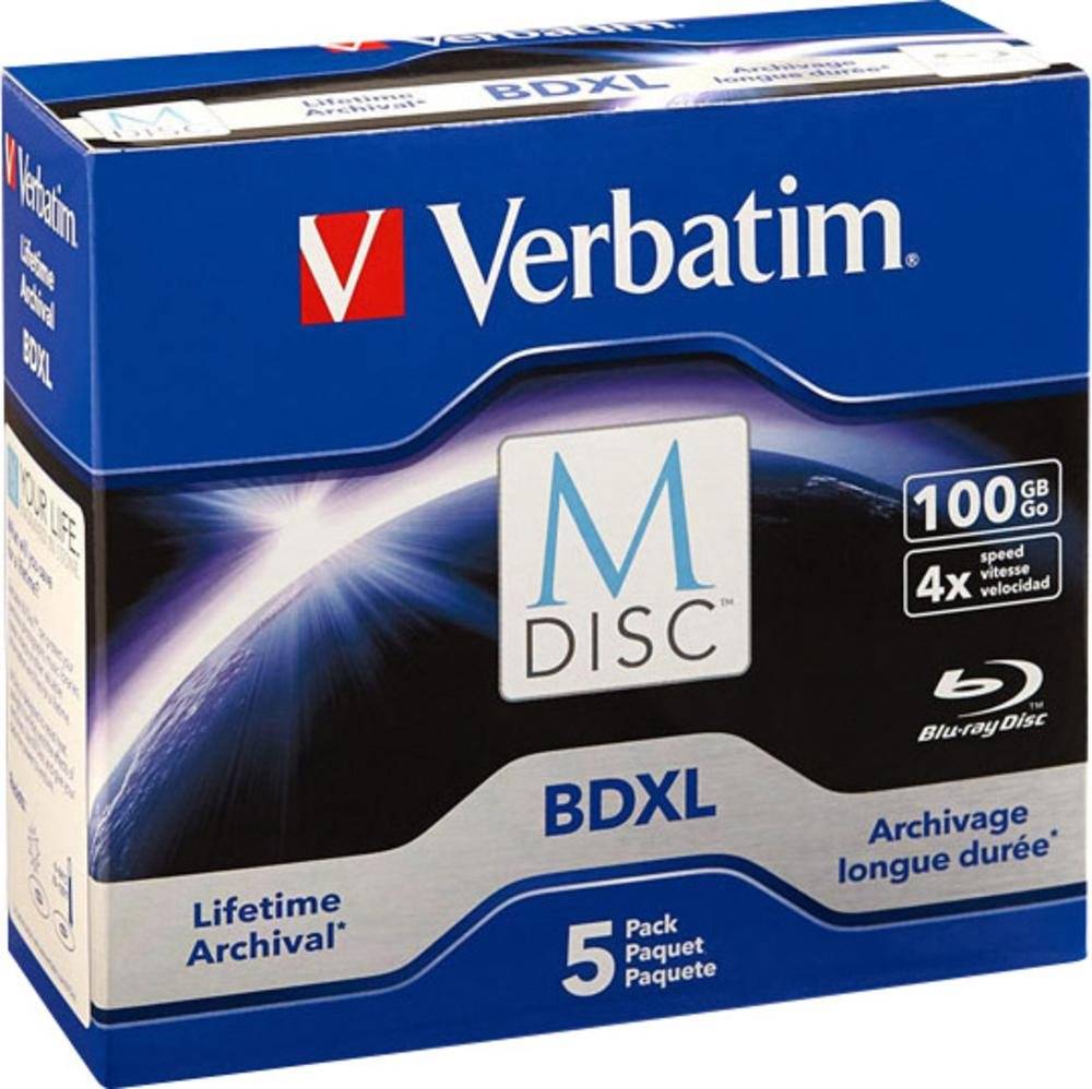 Verbatim M-Disc - 5 x BD-R XL - 100 GB 4x - Jewel Case (Schachtel)-0