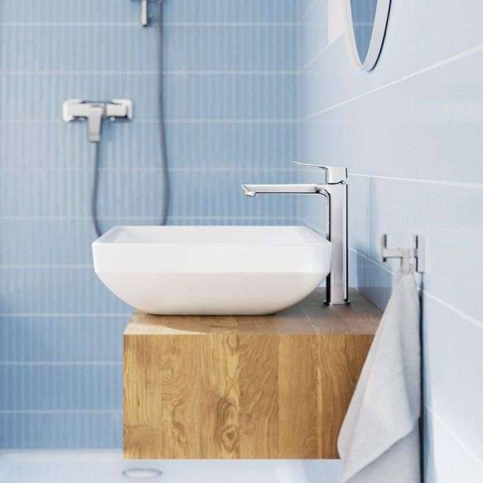 Wastafelkraan - GROHE DICE - Maat XL - Gladde behuizing zonder afvoer - Chroom-2