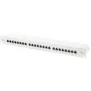Digitus DN-91624S-EA 24 poorten Netwerkpatchpaneel 483 mm (19") CAT 6A 1 HE Grijs-wit (RAL 7035) Ingericht
