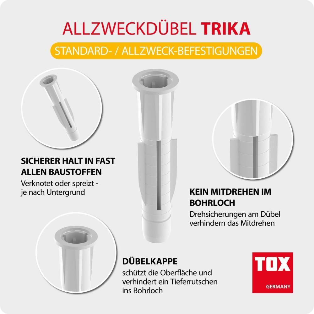 20 Stk. TOX-Dübel-Techn. Allzweckdübel Trika 14