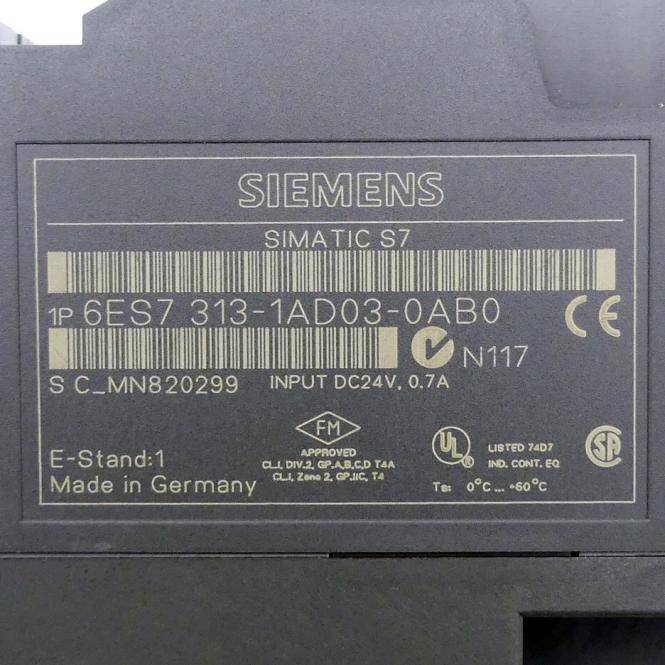 Siemens - 6ES7313-1AD03-0AB0 - SIEMENS 6ES7313-1AD03-0AB0-1