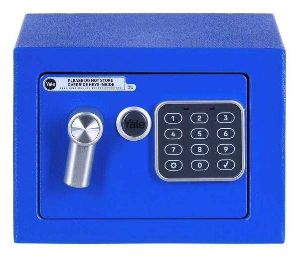 Yale YSV/170/DB2/B Vrijstaande kluis 3,8 l Staal Blauw