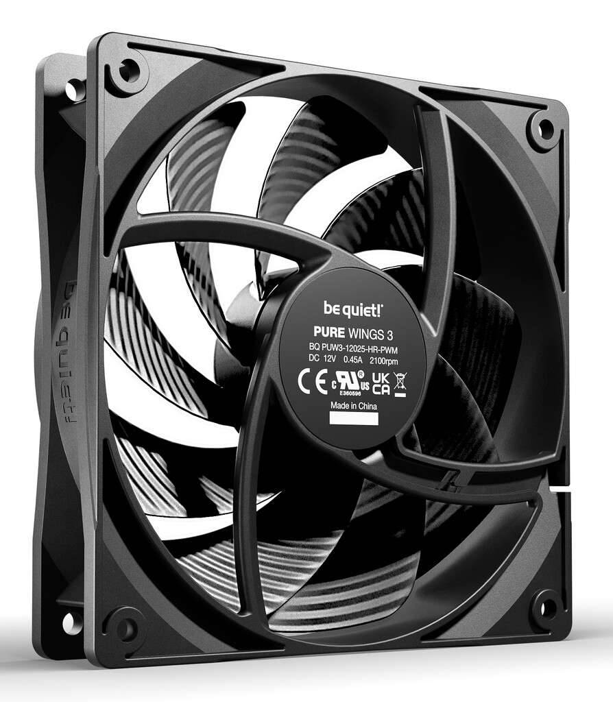 Be quiet Pure Wings 3 120mm PWM high-speed Computer behuizing Ventilator 12 cm Zwart 1 stuk(s)-1
