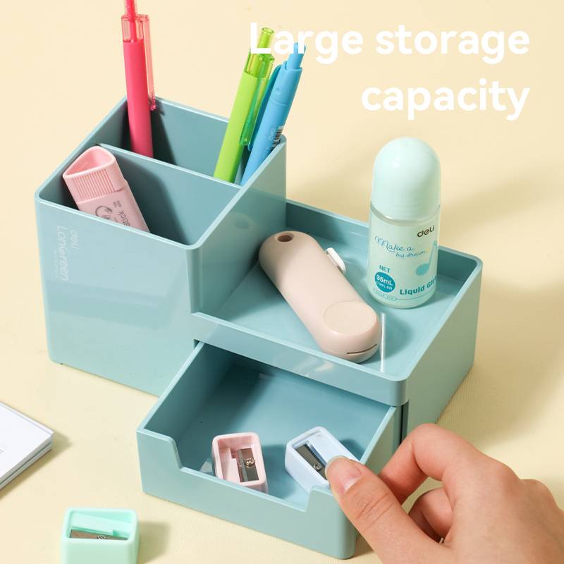 DELI Bureau-organizer LonGreen 17,3x8,8x9,2cm lichtblauw-1