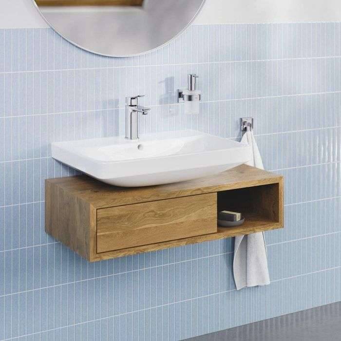 Wastafelkraan - GROHE DICE - Maat M - Ch3 cartridge & klik-klak - Chroom-2