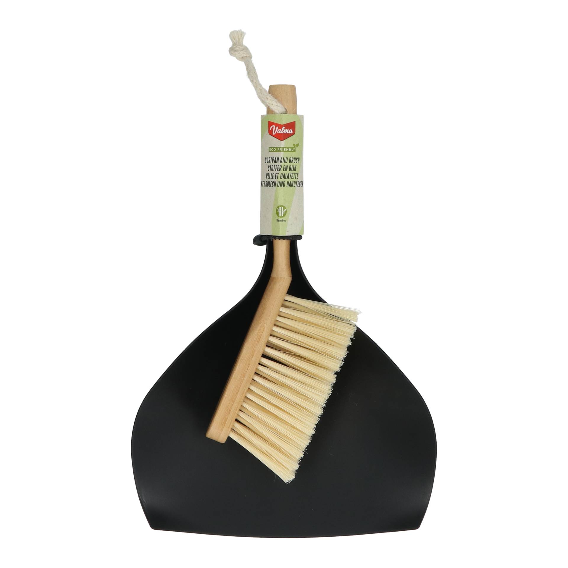 Valma ECO Bamboe Stoffer en Blik-4