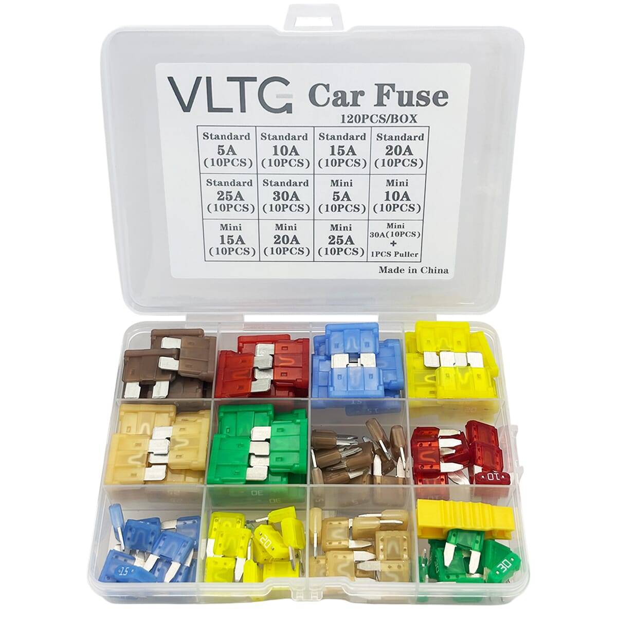 VLTG Auto Steekzekering Assortiment - Standaard en Mini - 120 stuks-0