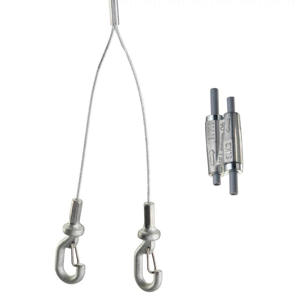 10 Stk. Erico Stahlseilsystem SLK2YH500L2-0