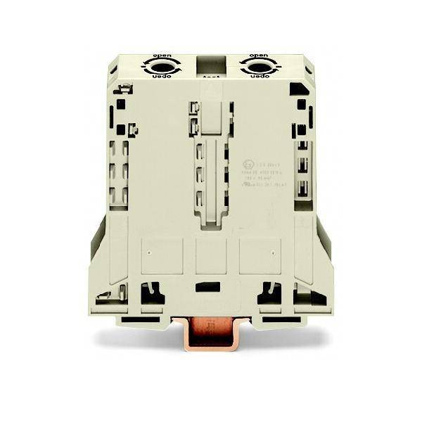 2-draads rijgklem 95 mm² geschikt voor Ex e II-toepassingen lichtgrijs-0