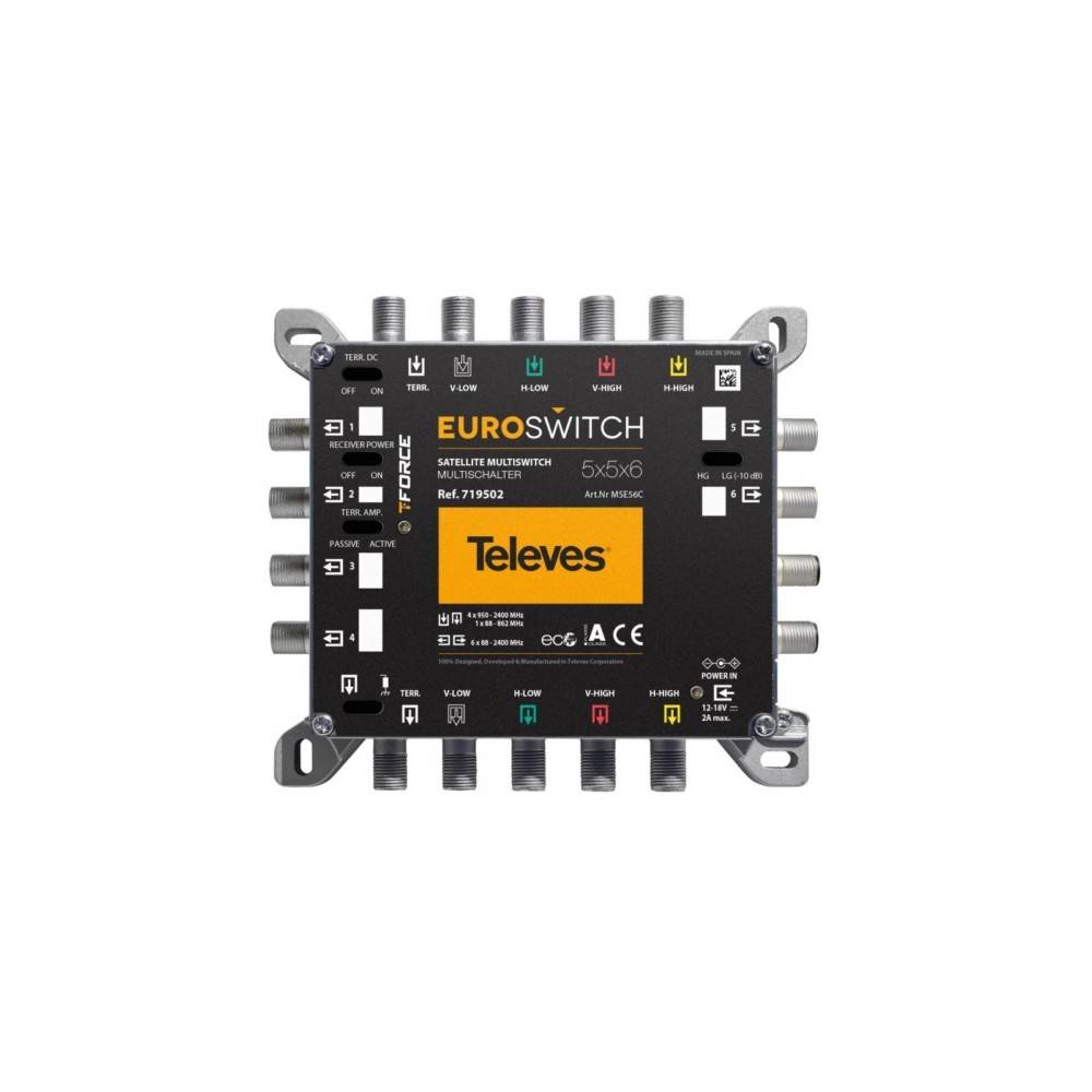 Televes Multischalter 5 in 6 Guß MSE56C-0