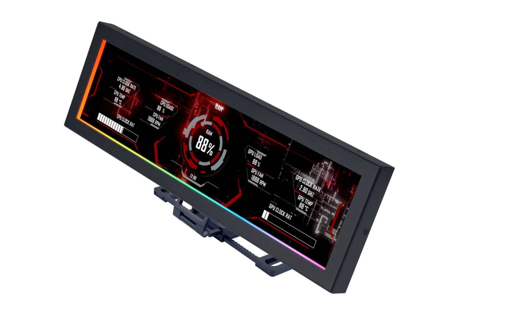 Lian Li SM088 x 8.8 inch Universele Schermweergave (voor PC-behuizingen)-0