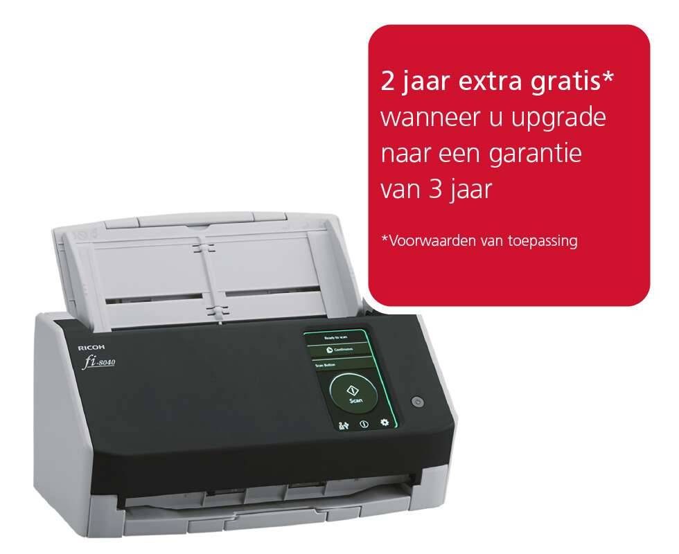 Ricoh FI-8040: Duplex - A4 - ADF 80ipm - 40 ppm - USB 3.2/LAN-1