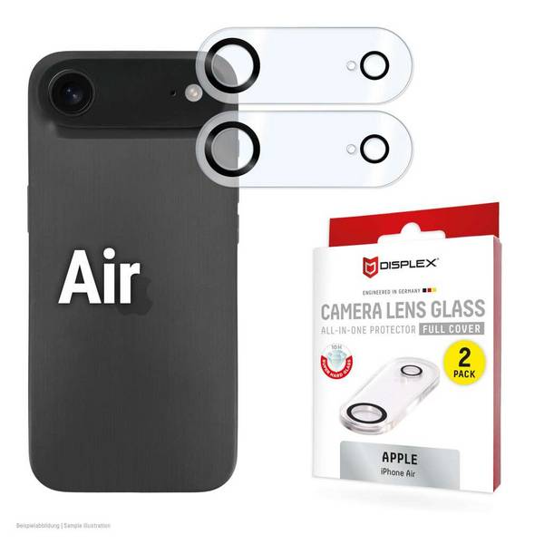 Displex 02174 scherm- & rugbeschermer voor mobiele telefoons Cameralensbeschermer Apple 2 stuk(s)