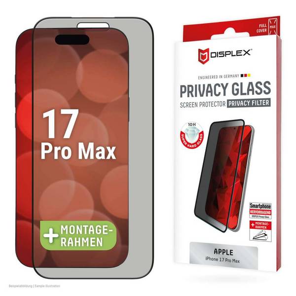 Displex 02163 scherm- & rugbeschermer voor mobiele telefoons Privacy-schermbeschermer Apple 1 stuk(s)