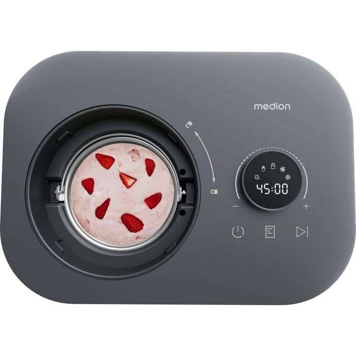 IJsmachine - MEDION - MD 100116 - 1 liter - Met compressor - Functies: ijs, yoghurt en slushies - 100 W-2