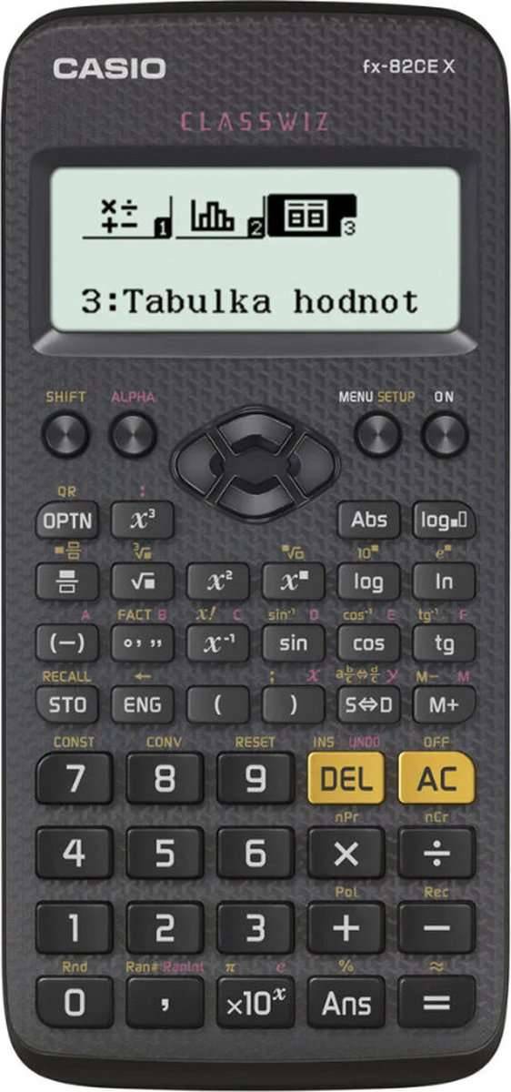 CAI WETENSCHAPPELIJKE REKENMACHINE CASIO FX 82CEX ZWART, 12-CIJFERIG DISPLAY (4549526602016)-0